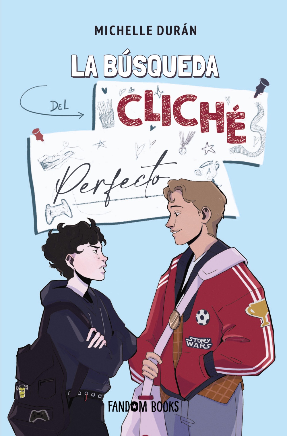 portada cubierta de La b&uacute;squeda del clich&eacute; perfecto de Michelle Dur&aacute;n, ilustrada por Alantaire